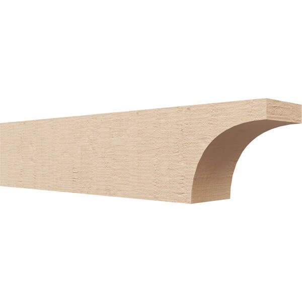 Ekena Millwork 6in. W x 8in. H x 36in. L Huntington Woodgrain TimberThane Rafter Tail, Primed Tan RFTUR06X08X36HUNRCPR - main